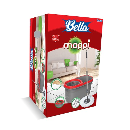 Banat Bella Moppi Otomatik Oynar Başlıklı Temizlik Seti