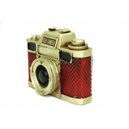 El Yapımı ve El Boyaması Dekoratif Fotoğraf Makinesi