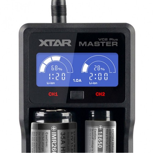 Xtar VC2 Universal Plus Master Li-Ion Pil Şarj Etme Aleti