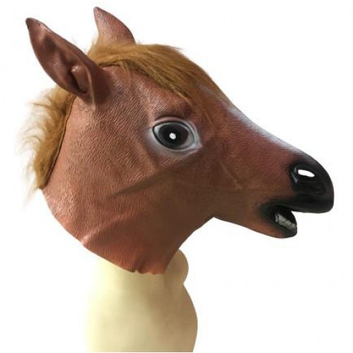 At Kafası Görünümlü Maske