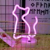Neon Led Işıklı Pembe Kedi Masa Lambası