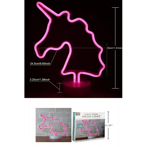 Unicorn Neon Led Masa ve Gece Lambası
