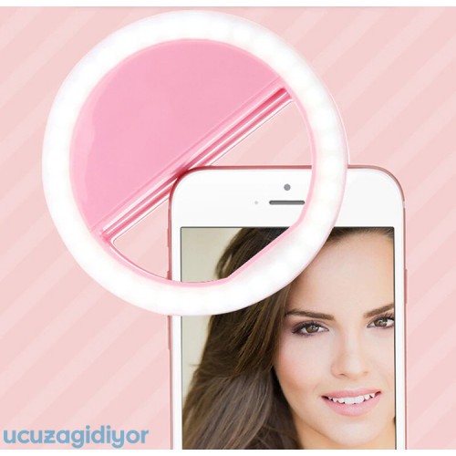 Telefon Selfie Işığı Şarjlı 3 Kademeli Ring Light