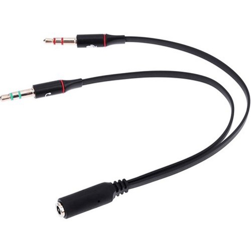 OEM Kulaklık Mikrofon Ayırıcı Y Splitter Kablo 2 x 3.5 mm Stereo Kablo